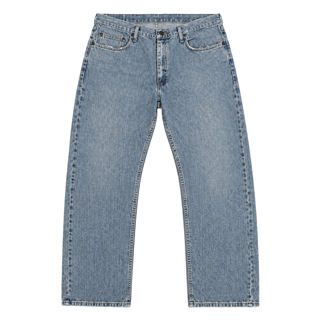 Wrangler Relax Straight Light Wash Denim Jeans Size 38x34 1