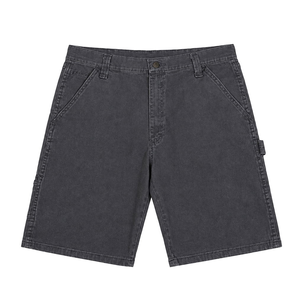 Wrangler Canvas Dark Grey Carpenter Shorts Size 34 1