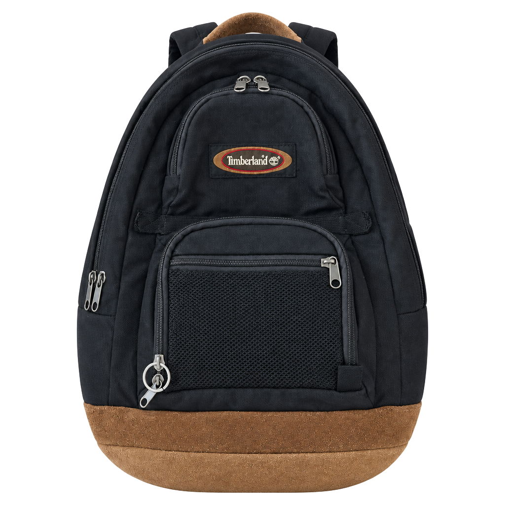 Vintage 1990s Timberland Canvas Suede Bottom Backpack 1