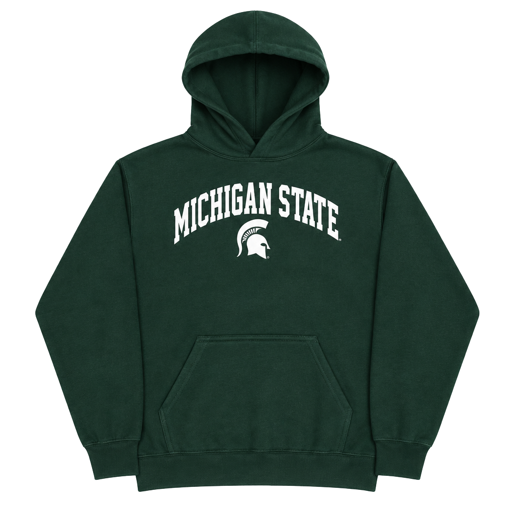 Michigan State Spartans Green Hoodie Size S/M 1