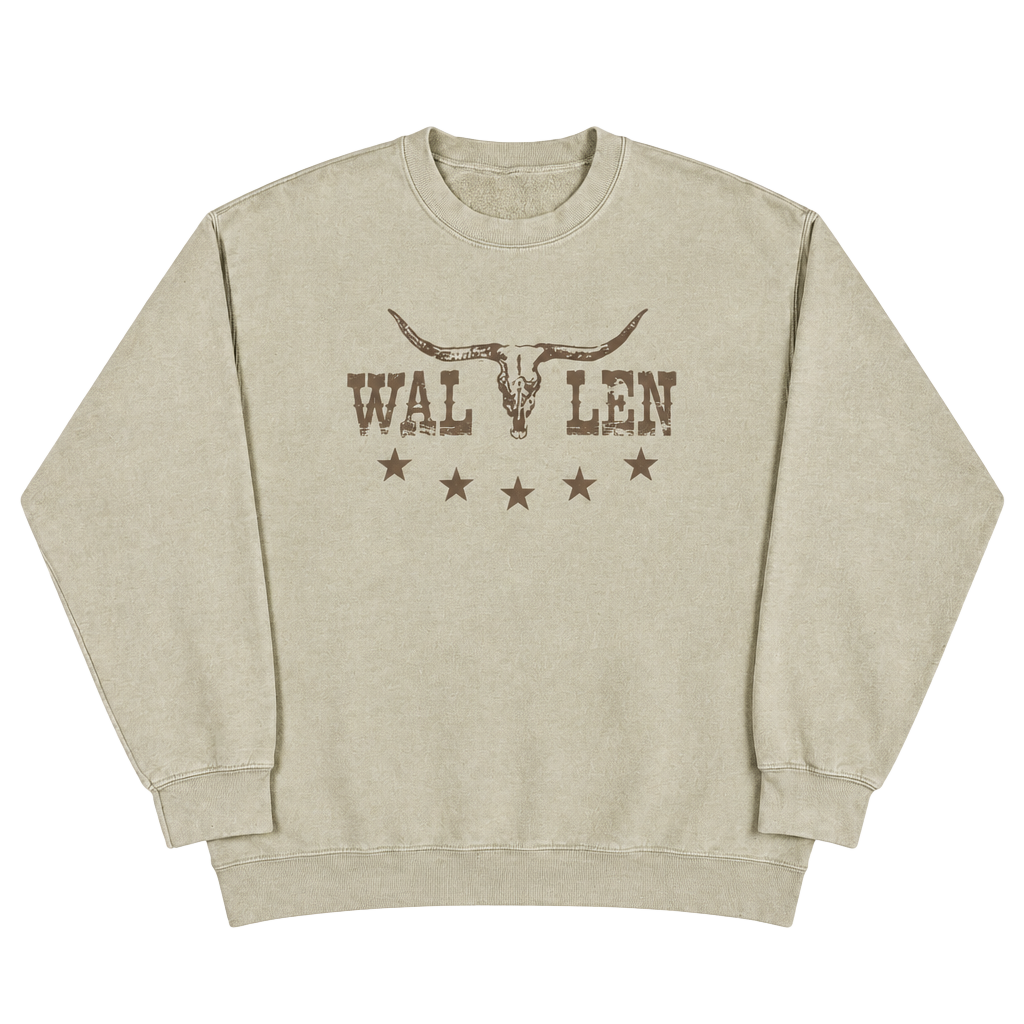 Morgan Wallen Steer Skull Crewneck Sweatshirt Size L 1
