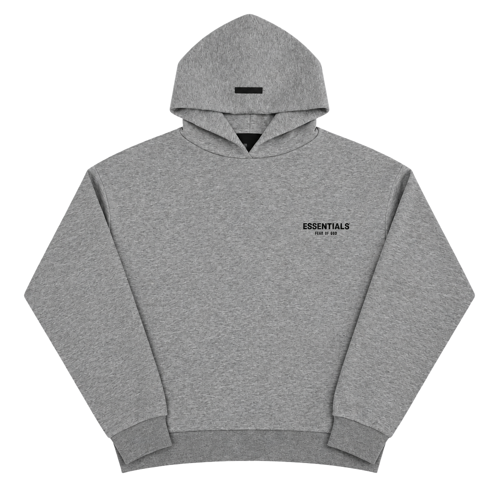 Essentials Fear of God Grey Pullover Hoodie Size S 1