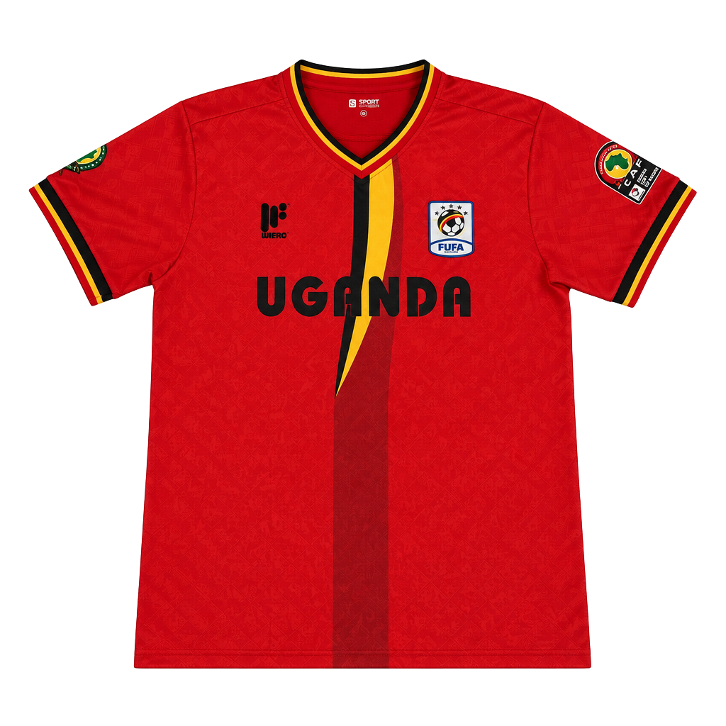Uganda Red Soccer Jersey Size XXL Fits like M 1