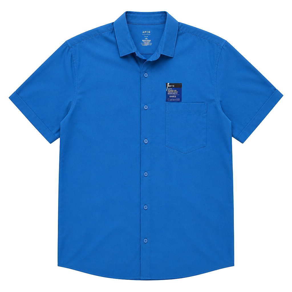 Apt. 9 Men's Vibrant Blue Casual Button Down Shirt 1