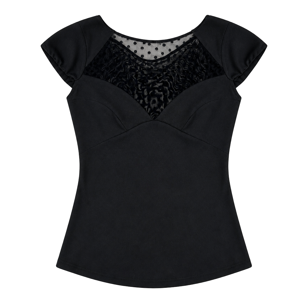 Kardashian Kollection Ottoman Top Size XL Black 1