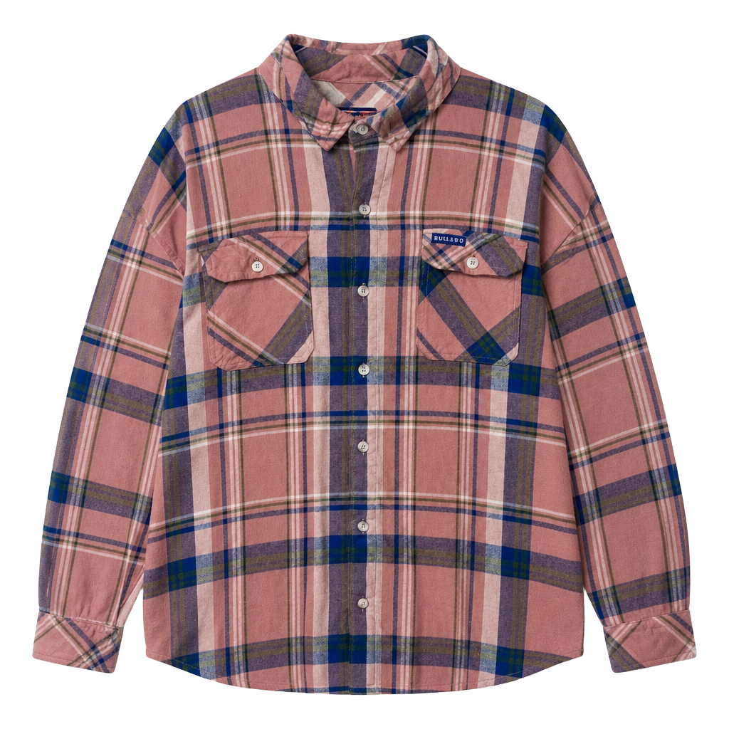 Burlebo Plaid Flannel Button Down Shirt Size 2XL 1