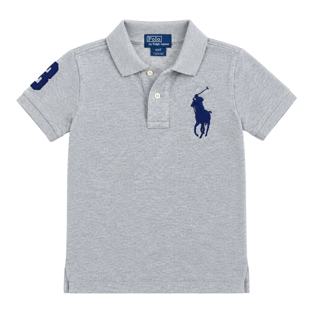 Polo Ralph Lauren Big Pony Polo Shirt Size 4/4T Gray Cotton 1