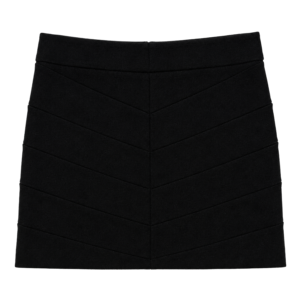Express Size 0 Black Bandage Mini Skirt Y2K Bodycon Going Out 1