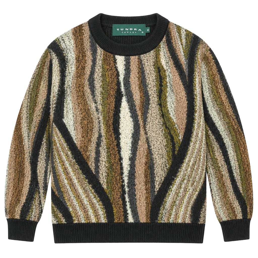 Tundra Canada 3D Knit Sweater Size XL Multicolor Wool Blend 1