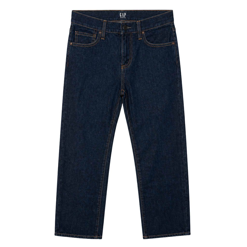 Gap Stretch Straight Dark Wash Denim Jeans Size 7 1
