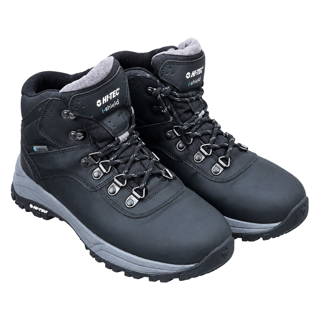 Hi-Tec i-shield H-52230 Hiking Boots Black Size 8.5M 1