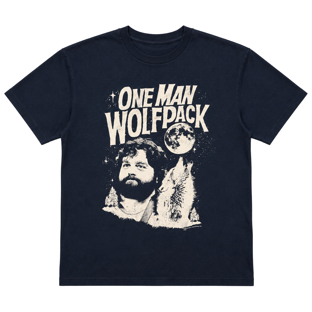 The Hangover Alan 'One Man Wolfpack' Graphic Tee Shirt 1