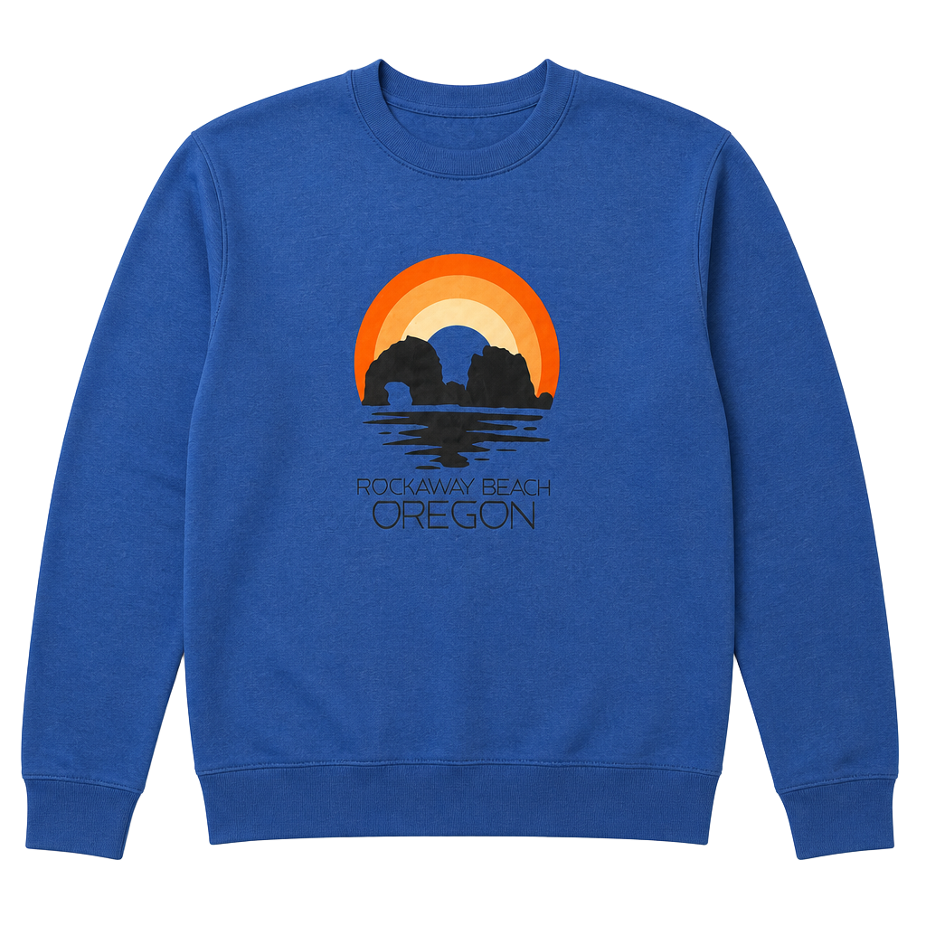 BNWT District V.I.T. Fleece Rockaway Beach Oregon Graphic Crewneck Size Small 1
