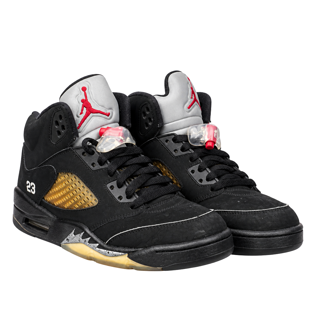 Nike Air Jordan 5 Retro Black Metallic 1