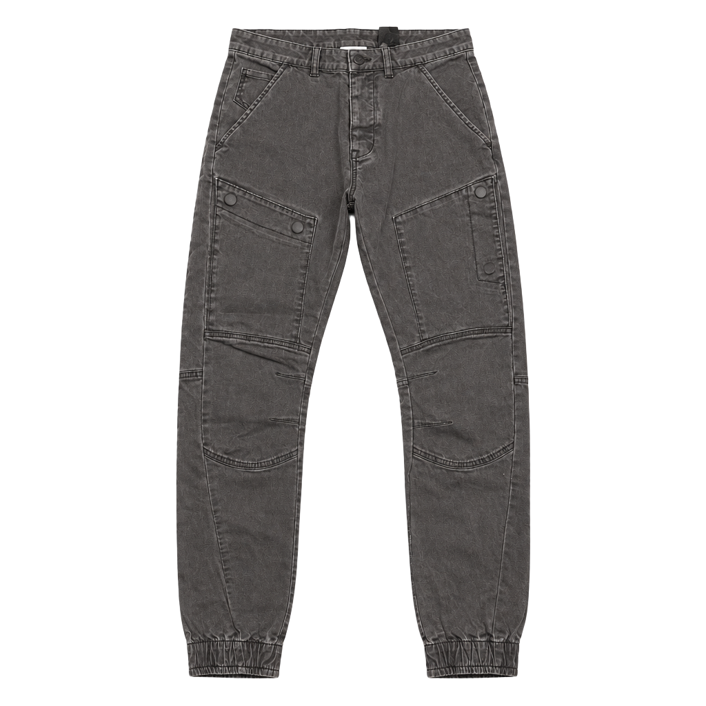 H&M Divided Cargo Jogger Pants Size 28 Charcoal Black 1