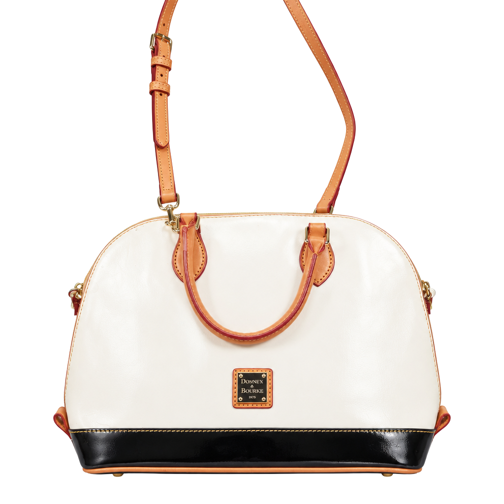 Dooney & Burke White Patent Leather Satchel 1