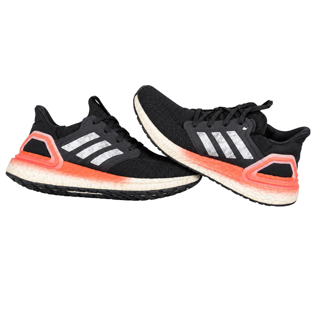Adidas Ultraboost 20 Black Solar Red Running Shoes 1
