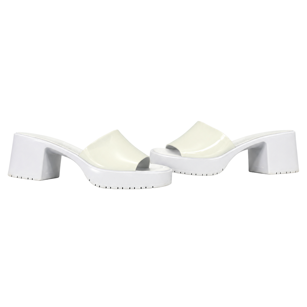 Steve Madden Harlin Platform Sandals Light Blue Jelly Block Heels 1