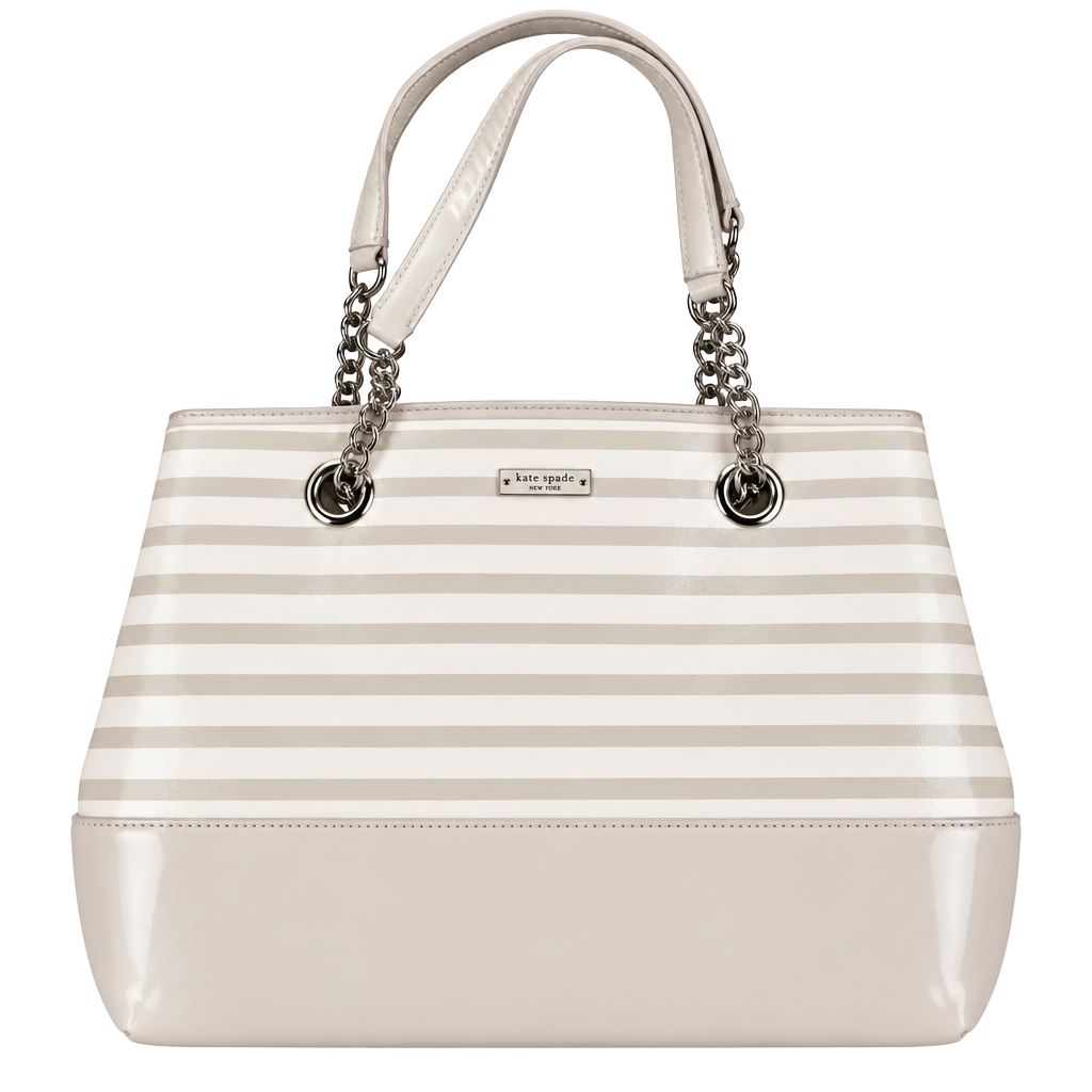 Kate Spade Montrose Elena Striped Shoulder Bag Patent Leather 1