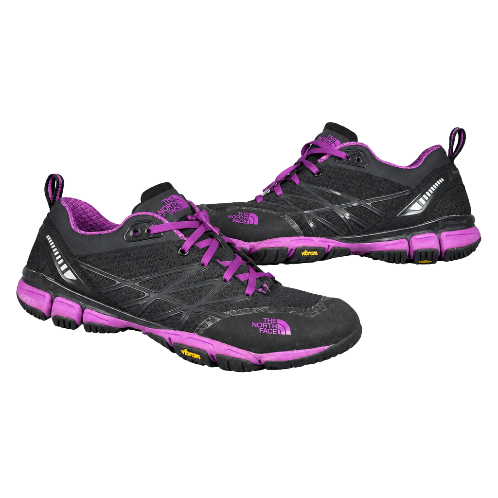 The North Face Ultra Kilowatt Size 10 Black Purple Trainer Shoes 1