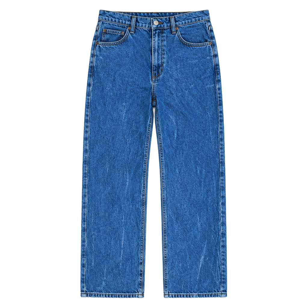 Wrangler Straight Jeans 29x30 Blue Denim Bleach Dyed 1