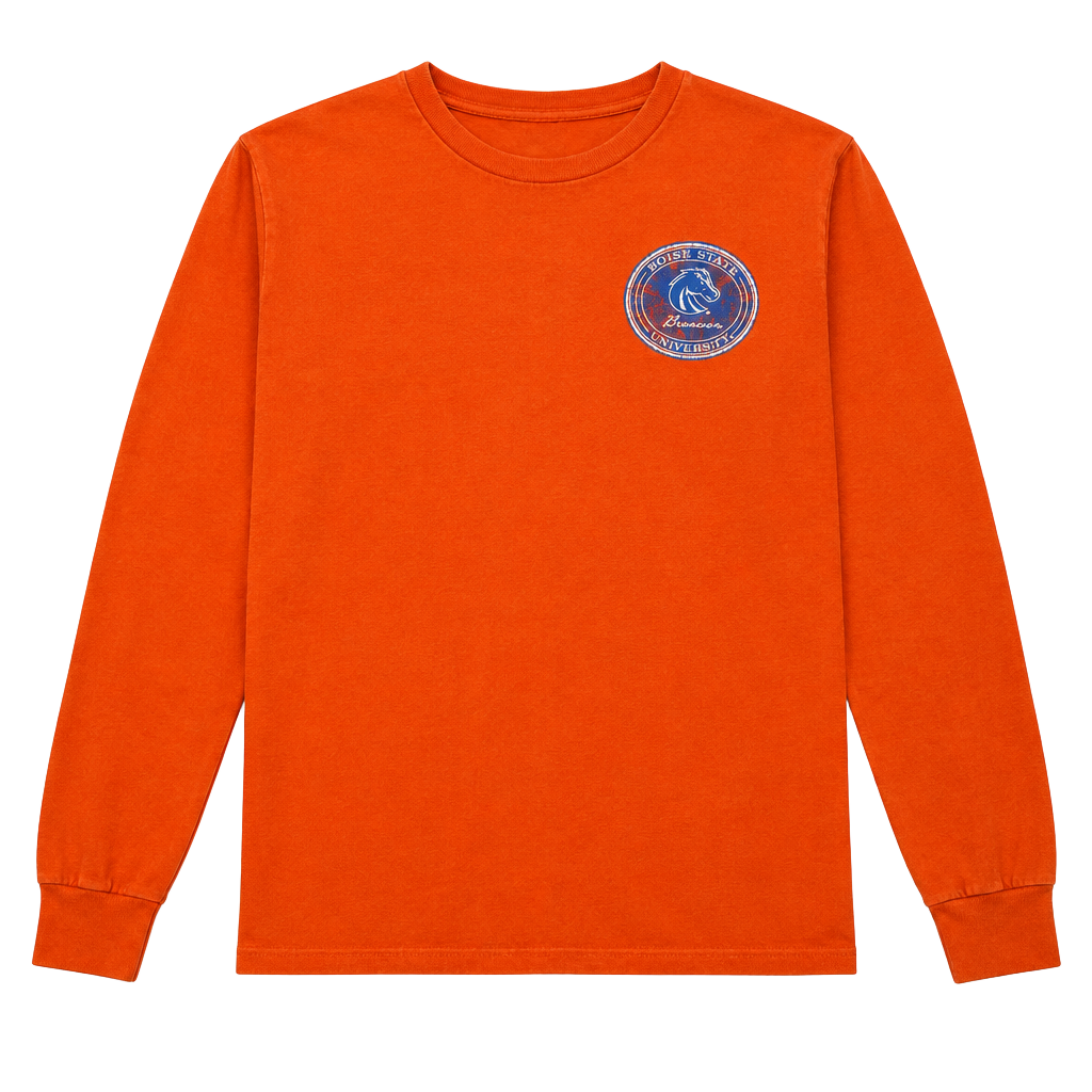 Vintage Boise State Tee Size Medium Orange 1
