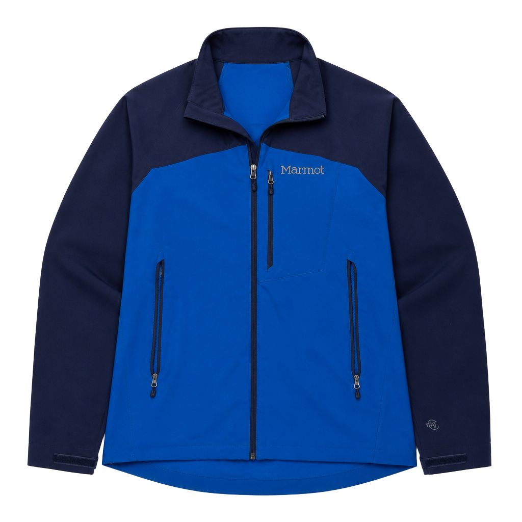 Marmot M3 Bero Softshell Full Zip Jacket Blue Navy Men's Size Large 1