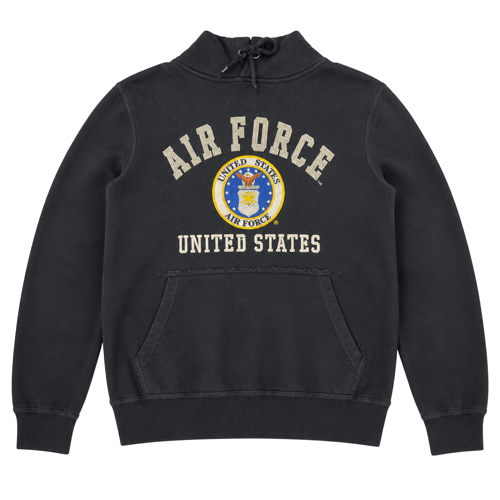 Rapid Dominance US Air Force United States Black Hoodie Sweatshirt Size 2XL 1