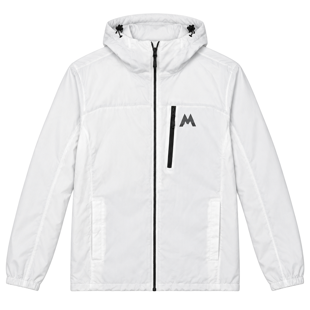 Rose Mont by Hawke & Co Jacket Size M White Hooded Full Zip 1
