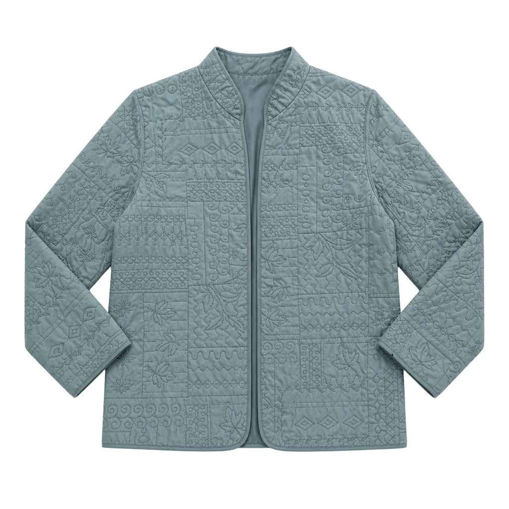 Alfred Dunner teal quilted jacket size 12 1