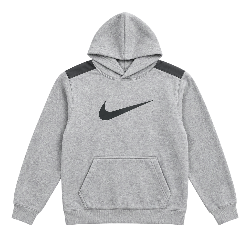 Nike Therma-Fit Hoodie Size M Gray Black Pullover Sweatshirt 1