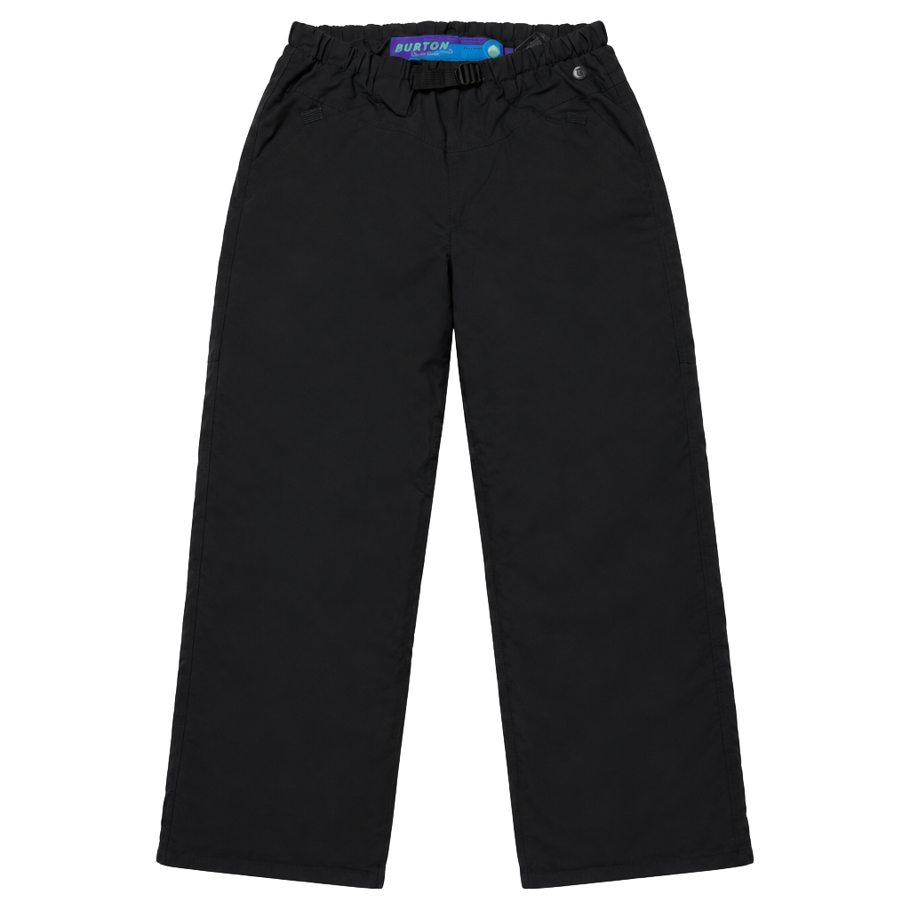 Vtg 90s Burton Snowboards Biolight Tech Snow Pants Black Belt Baggy M 30x28
1