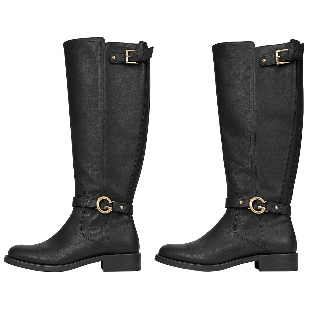 G by GUESS Hustle G-Logo Knee-High Riding Boots Black 1