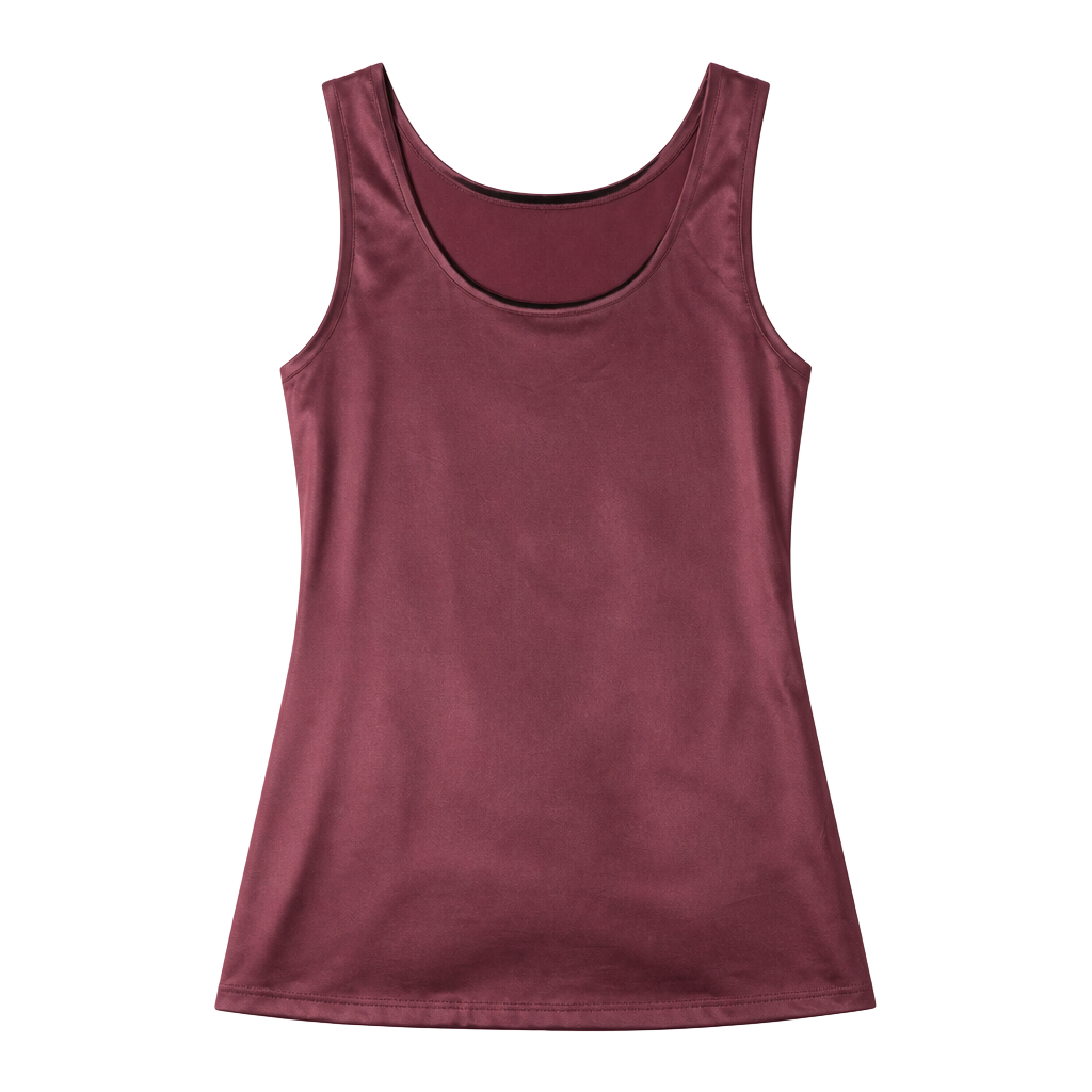 Monet Lifestyle Co. Metallic Maroon Sleeveless Tank Top 1