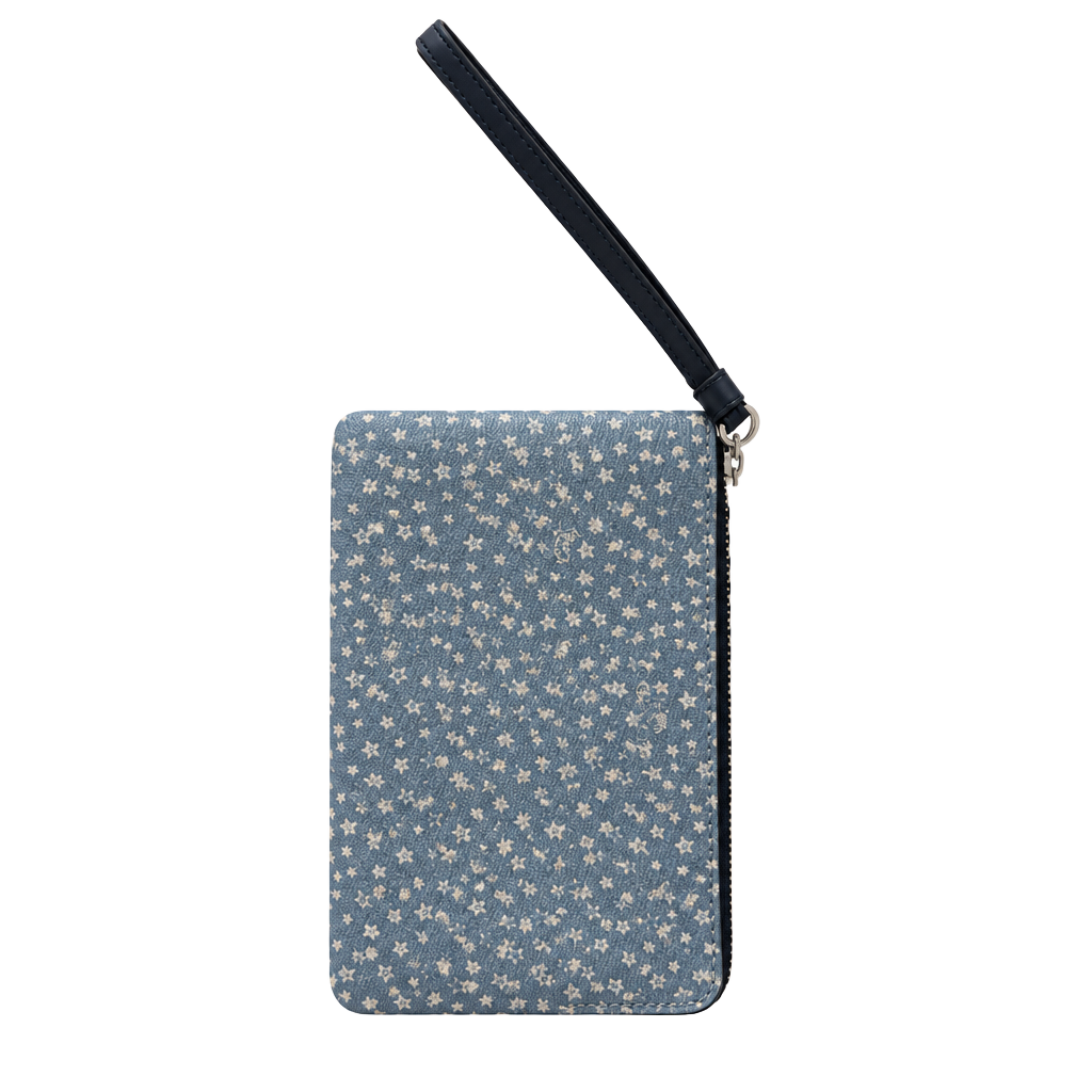 Coach Wristlet Star Print Denim Wristlet Bag 1