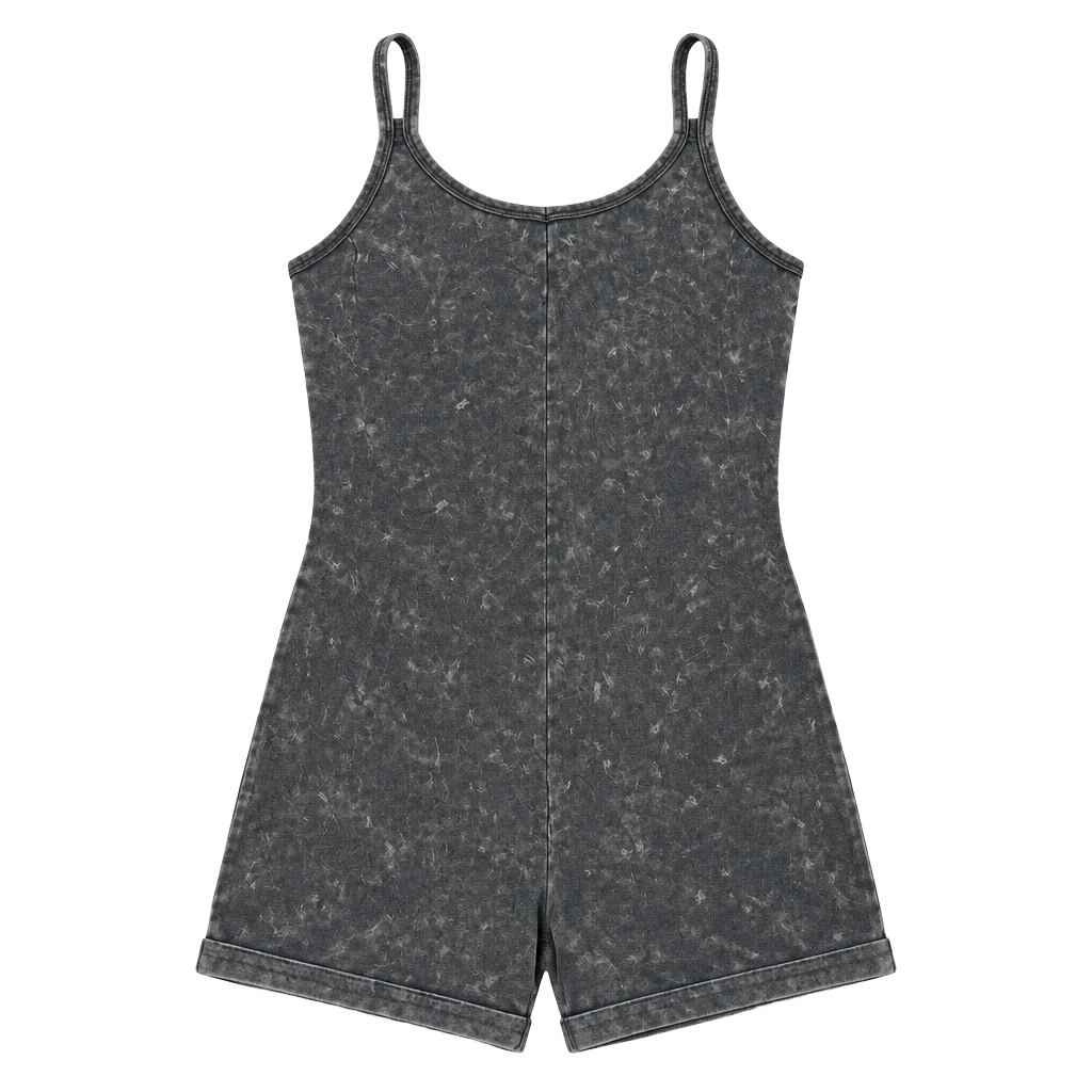 Sincerely Jules Romper Size S Mineral Wash Blue 1