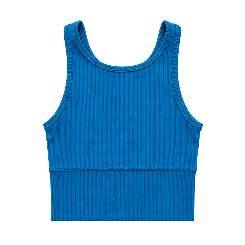 Lululemon Power Pivot Ribbed Tank Top Blue 1