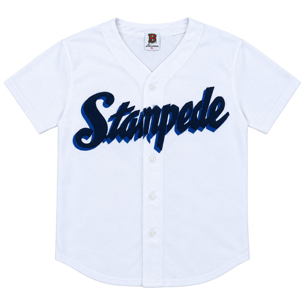 RARE Boa Classic Sportswear San Bernardino Stampede Baseball Jersey XL White 1