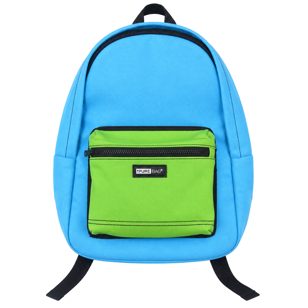 ThePureBag The Pure Bag Antimicrobial Backpack 17 Inch Blue Green *Discontinued* 1