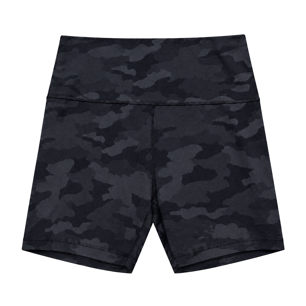 CRZ YOGA Butterluxe High Rise Biker Shorts Camouflage 1