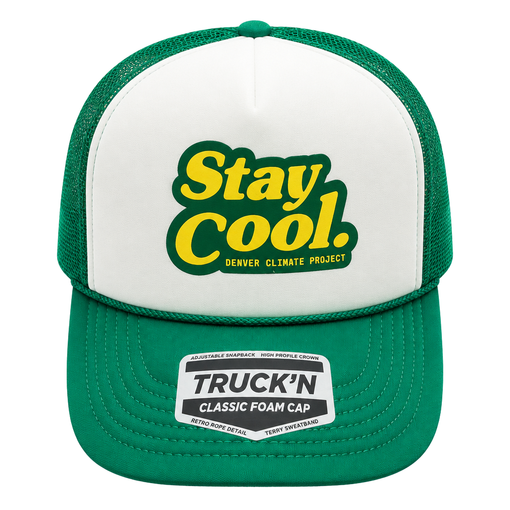 Truck'N Stay Cool Denver Climate Project Trucker Hat Green 1