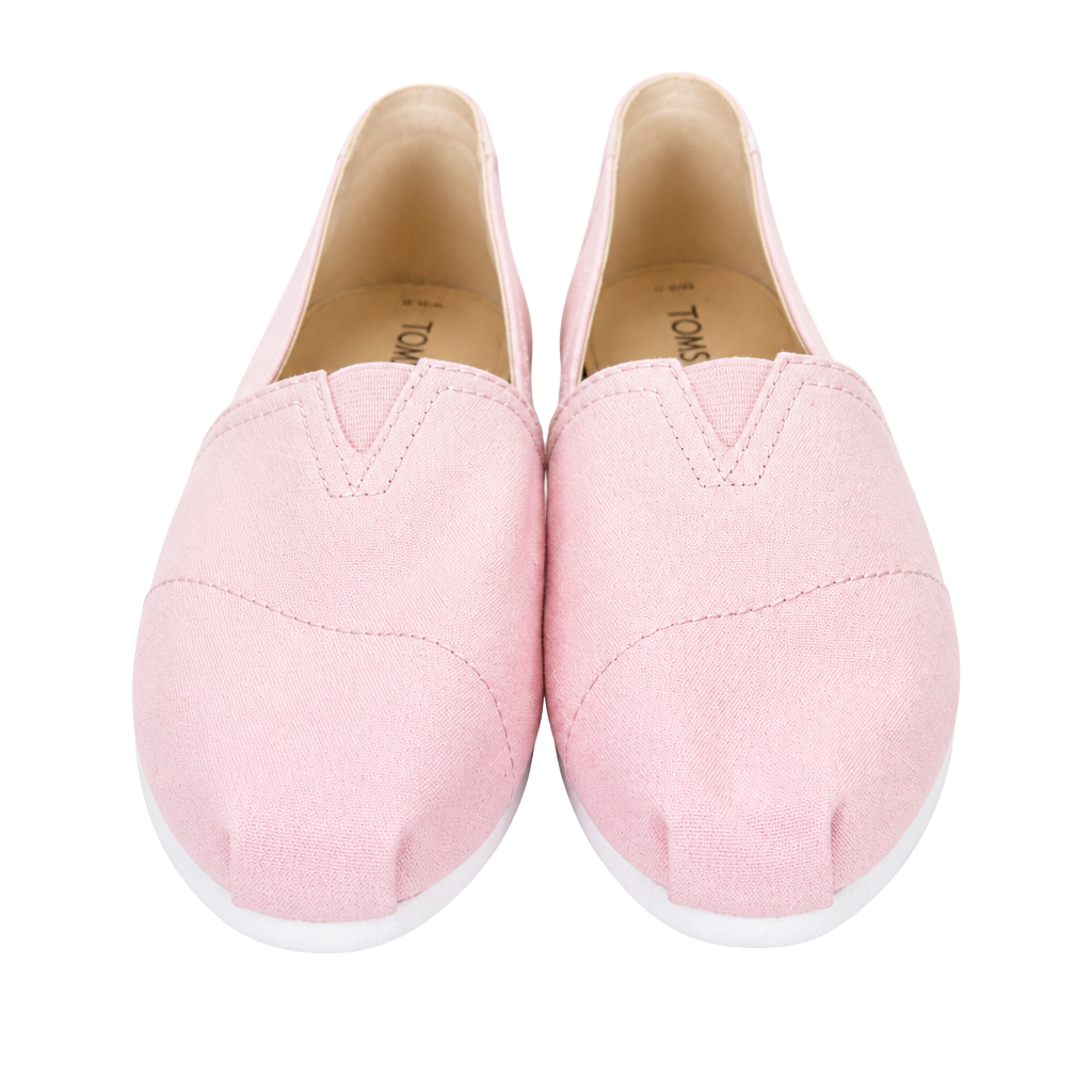 TOMS Women's Belmont Pink/White Ombre Printed Canvas Slip-On Shoes 1