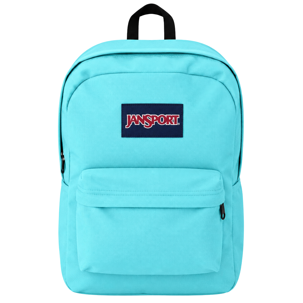 JanSport SuperBreak Backpack Aqua Dash Light Blue 1