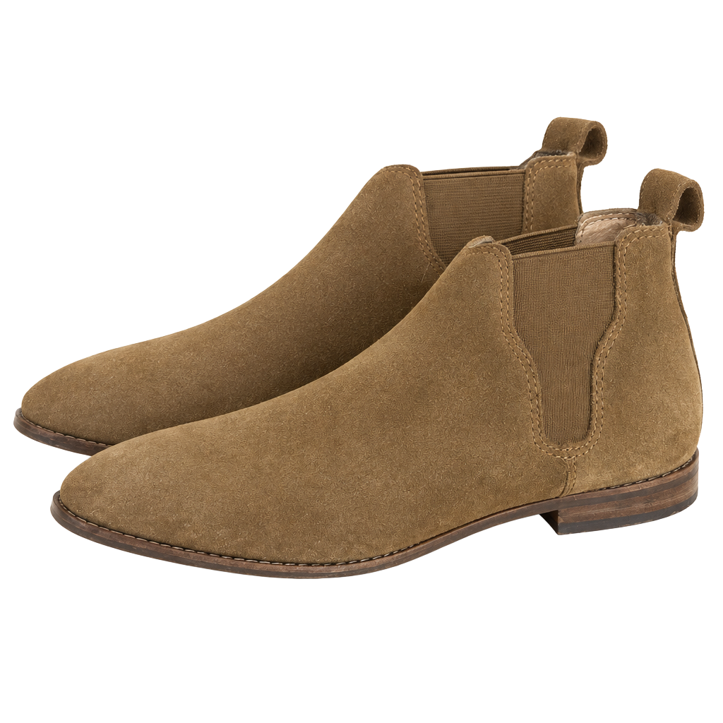 Madewell Suede Caramel Chelsea Boots - Size 7.5 1