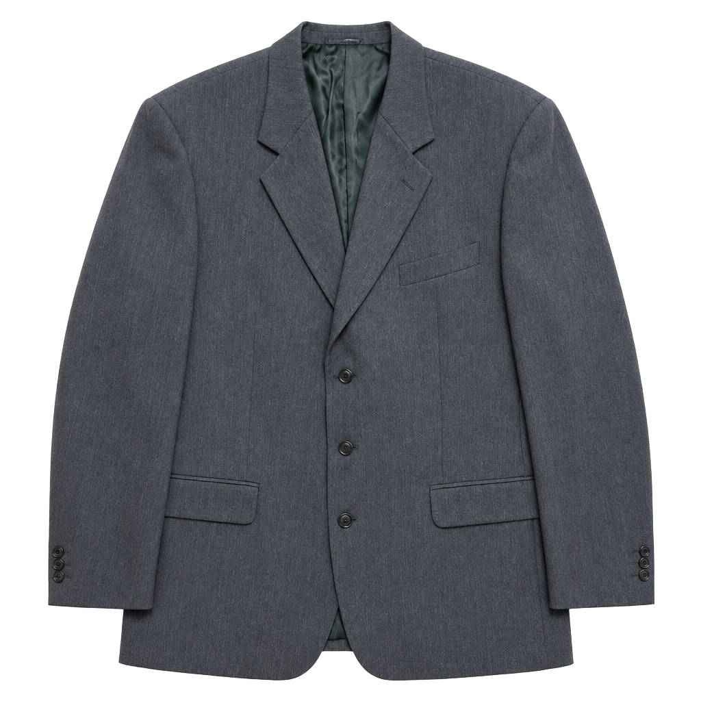 Manzoni Couture Men's Grey Wool Blazer Jacket 44R Italy Career Business 1