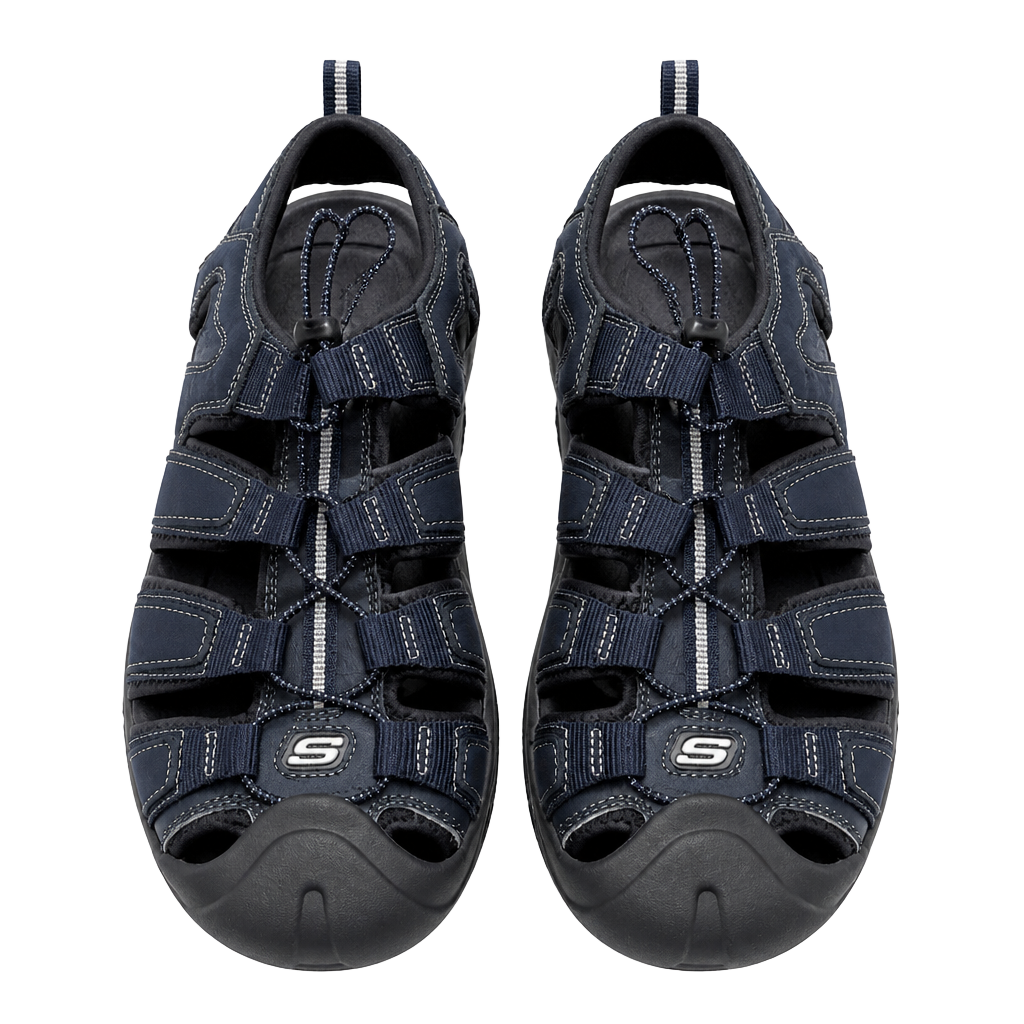 Skechers Bon Voyage 22051 Navy Sport Sandals Men Size 8 Outdoor 1