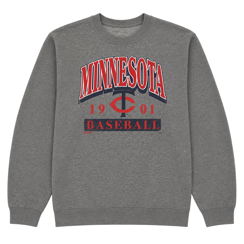 Minnesota Twins Classic Fleece Crew Neck Sweatshirt 0050 1