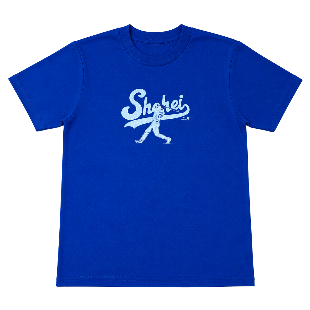 Port & Company Shohei Ohtani Baseball Youth Size S (128/7-8) Blue T-Shirt 1