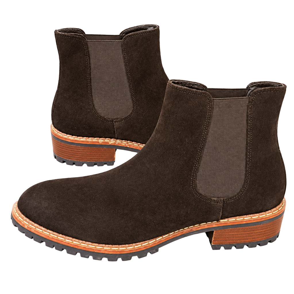 Bertuchi Black Suede Chelsea Boots 1
