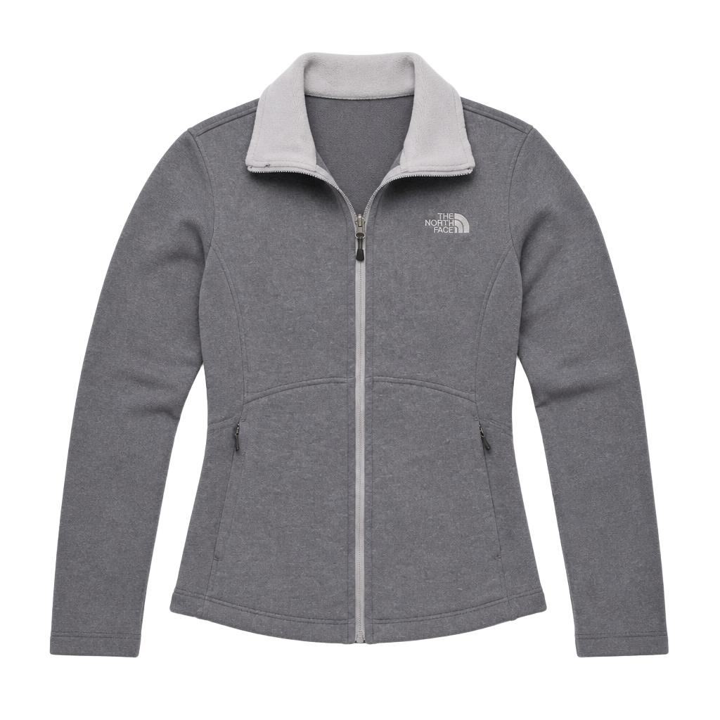 New Womens North Face Fleece Zip Jacket Agave Coat Small, Large 1